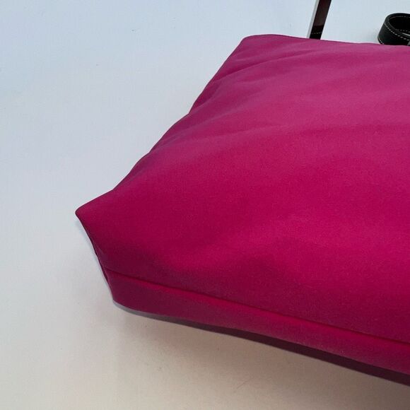 Ralph‎ Lauren Hot Pink Thick Nylon And Leather Shoulder Bag - Picture 6 of 13